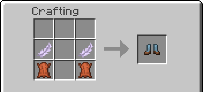 Ziz Feather Boots: two Ziz Feathers over two leather